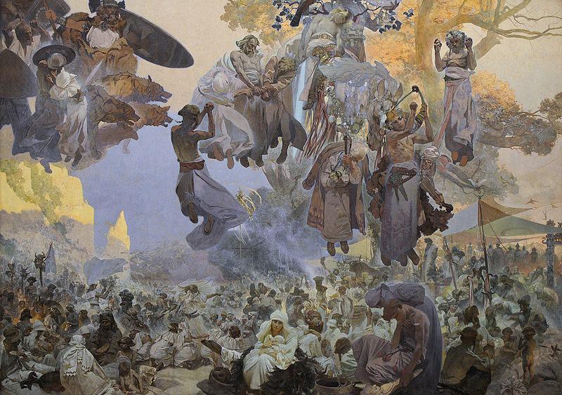 Alfons Mucha The Celebration of Svantovit: When Gods Are at War, Salvation is in the Art Spain oil painting art